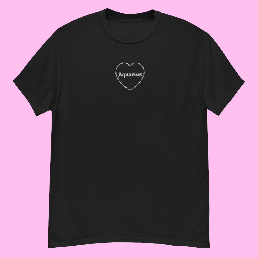 Aquarius Barbwire Heart Tee