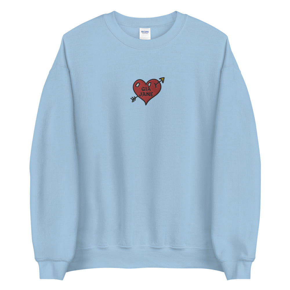 GIA JANE Heart Crewneck
