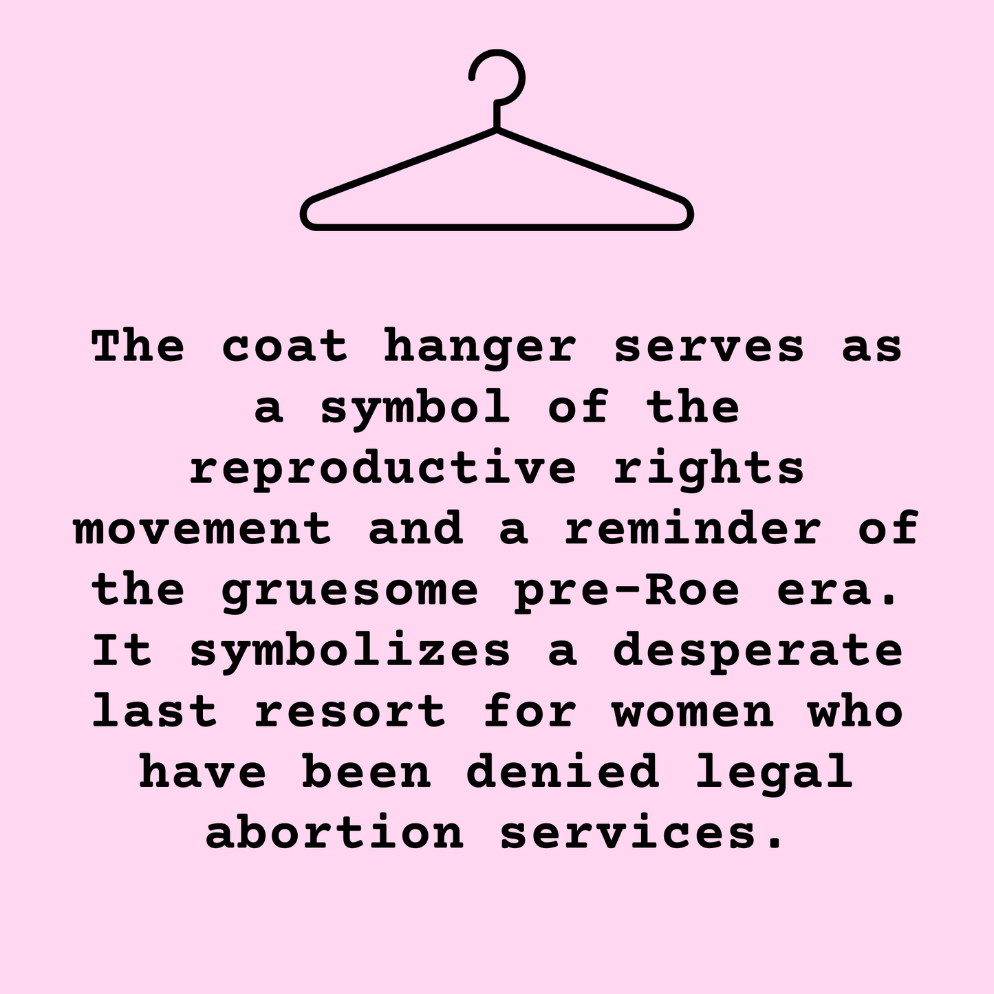 Pro Choice Hanger Hoodie