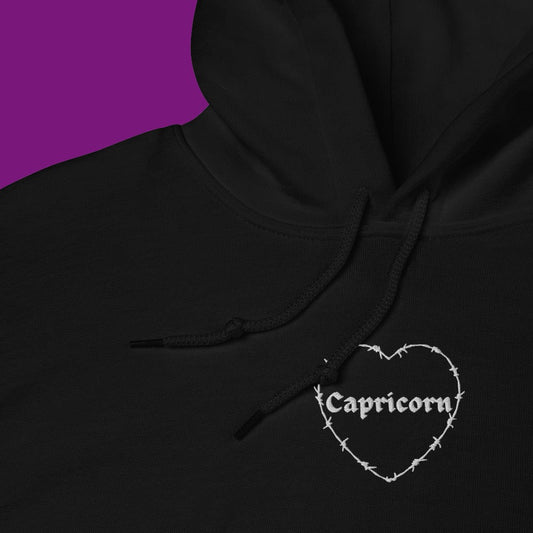 Capricorn Barbwire Heart Hoodie