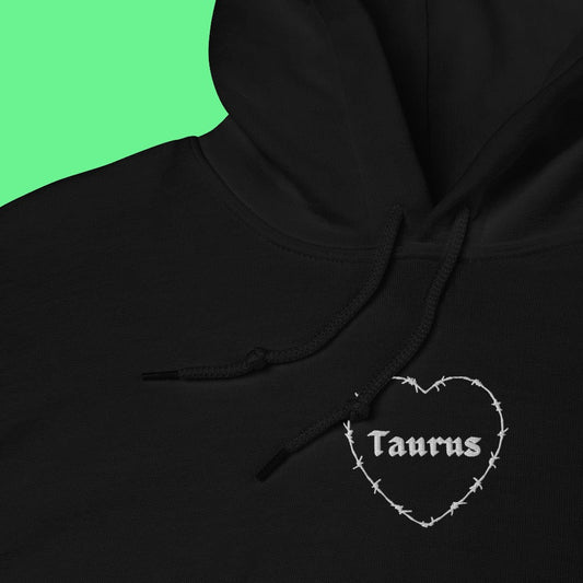 Taurus Barbwire Heart Hoodie