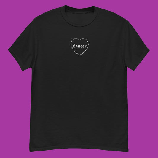 Cancer Barbwire Heart Tee