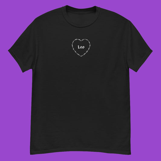 Leo Barbwire Heart Tee