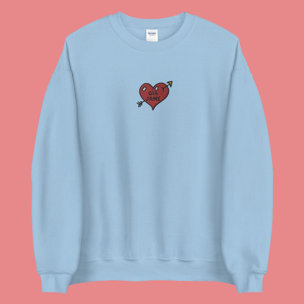 GIA JANE Heart Crewneck