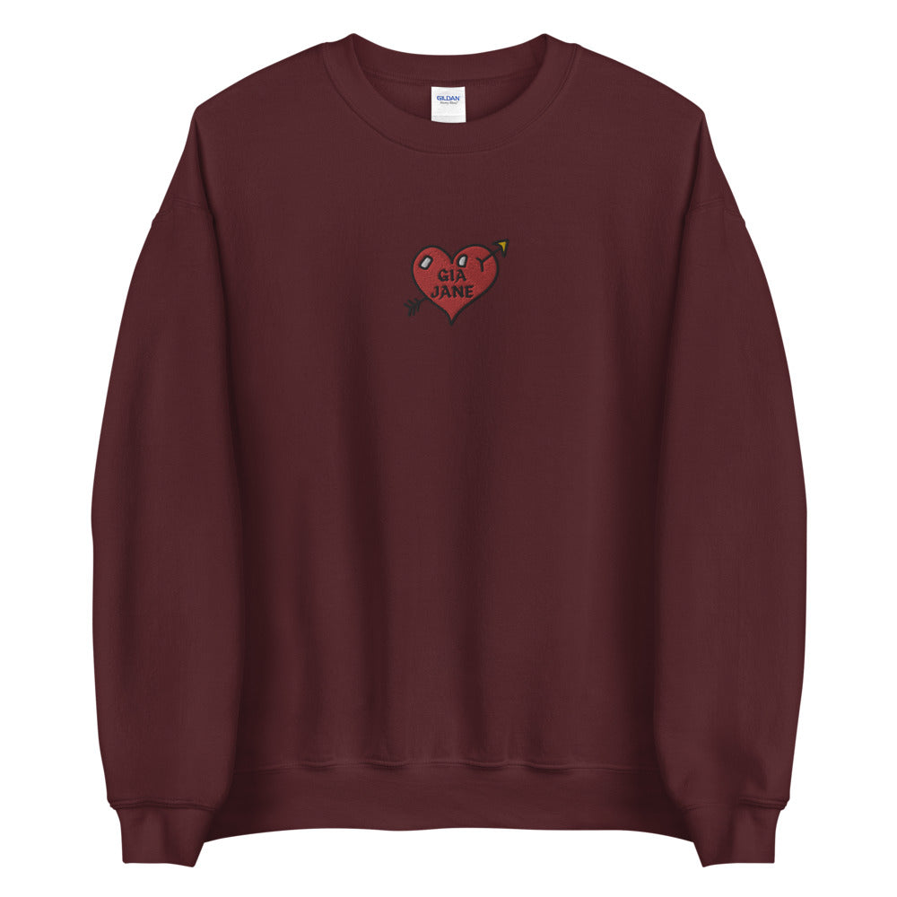 GIA JANE Heart Crewneck