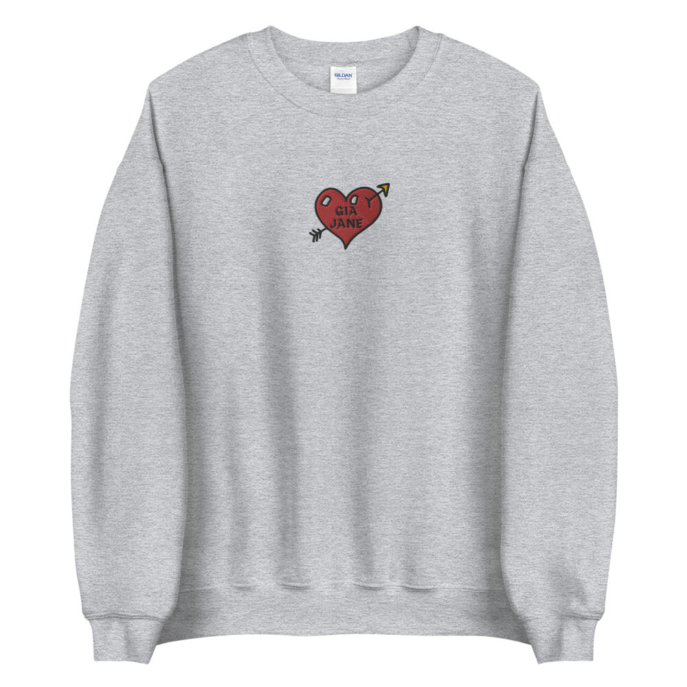 GIA JANE Heart Crewneck